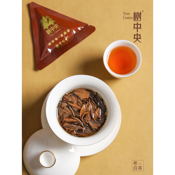 树中央福鼎白茶老白茶饼寿眉白茶茶饼独立包高山礼盒茶叶
